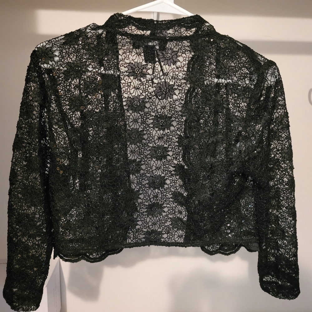 R&M Richards Black Lace Jacket